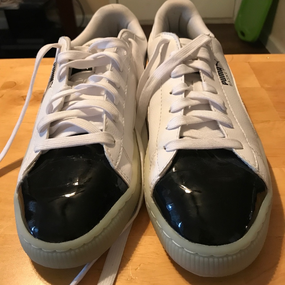 Puma Basket Black and White Shoe